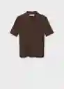 Jersey Polete Chocolate Talla M Mujer Mango