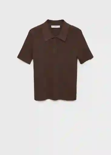Jersey Polete Chocolate Talla M Mujer Mango