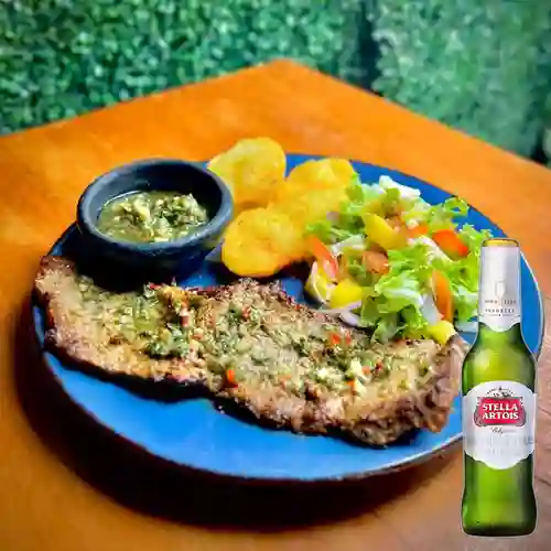 Combo Carne a la Plancha + Stella Artois Bot. 330ml