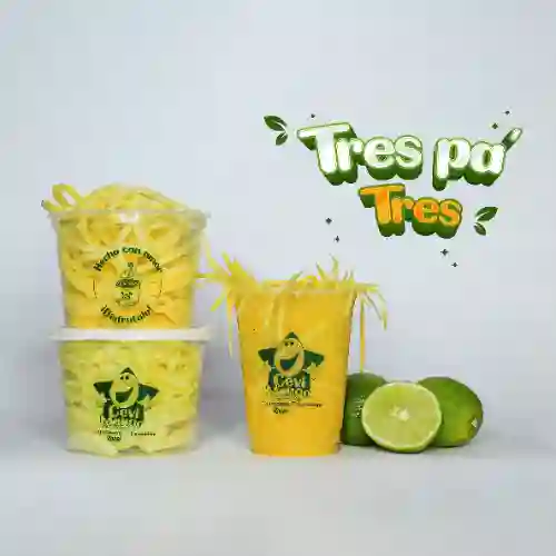 Tres Pa' Tres (2 Mangos y 1 Michelada)