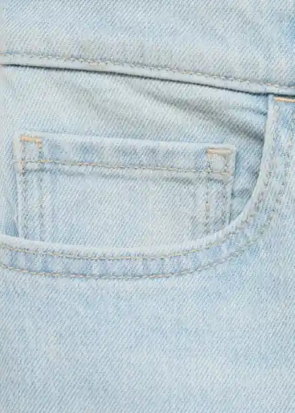 Jean Newmom Tejano Claro Talla 34 Mujer Mango