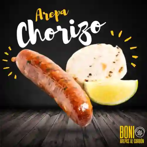 Chorizo de Cerdo con Arepa