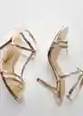 Sandalias Lucia Oro Talla 42 Mujer Mango