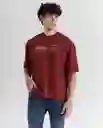 Camiseta Hombre Rojo Talla M 849G034_ROJ181325 Americanino