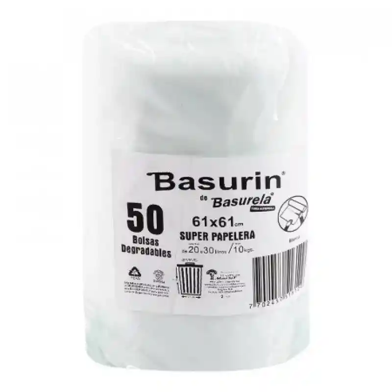 Basurin Bolsa de Basura Sp Basurin Blanca