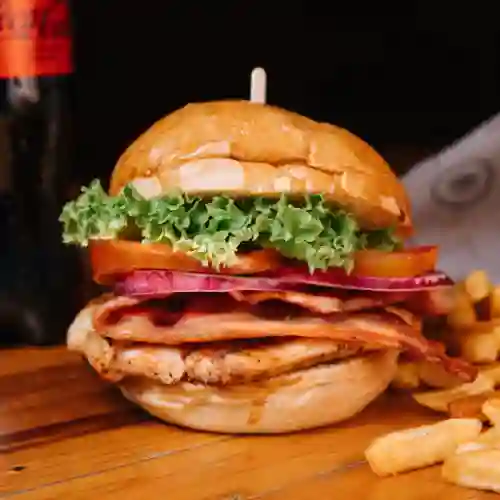 Hamburguesa de Pollo a la Parrilla