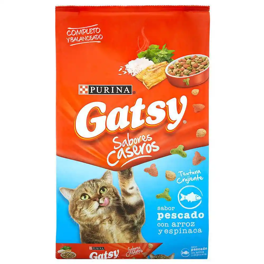 Gatsy Pescado, arroz y espinaca 17Kg