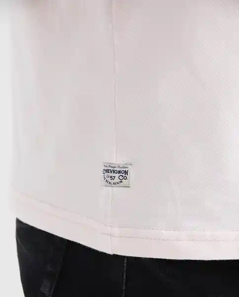 Camiseta Polo Contrast Details Rosa Cósmico Claro XS Chevignon