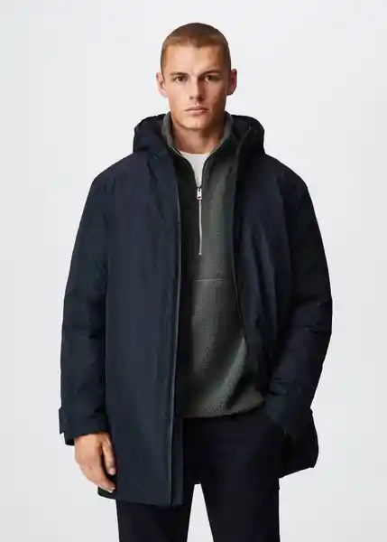 Parka Street Navy Talla L Hombre Mango