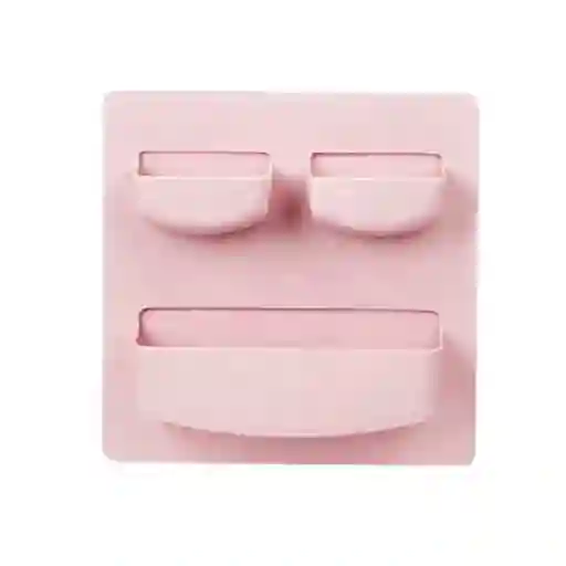 Organizador Plástico de Almacenamiento Con Pared Rosa Miniso