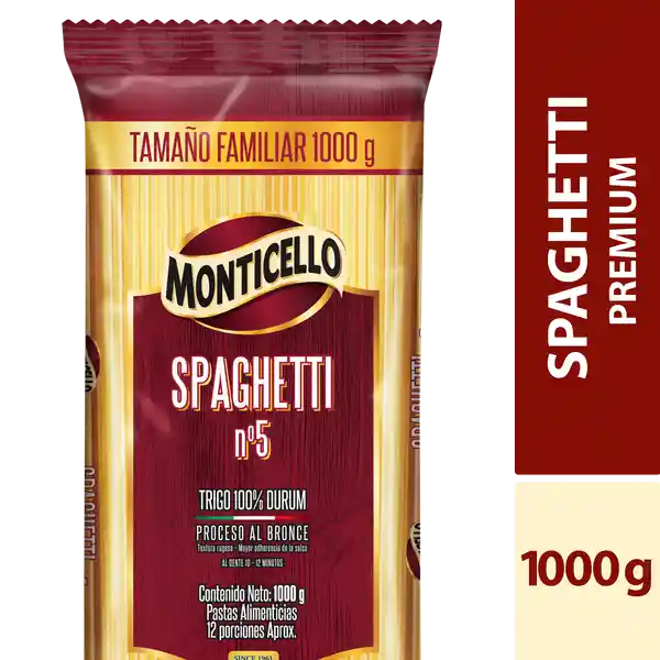 Monticello Pasta Spaghetti Premium N° 5