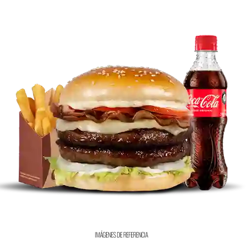 Combo Hamburguesa Doble Carne.