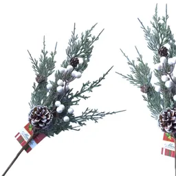 Rodeo Adorno Maranelo Navideño Verde Blanco Plástico 40 cm