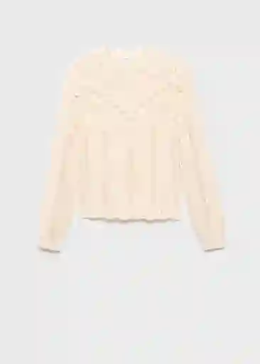 Jersey Espina Crudo Talla S Mujer Mango