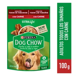 Dog Chow Alimento Húmedo para Perros Adultos con Carne