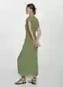 Vestido Mar Verde Talla 26 Mujer Mango