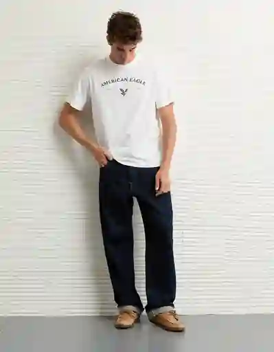 Camiseta Hombre Blanco Talla Medium 4820101 American Eagle