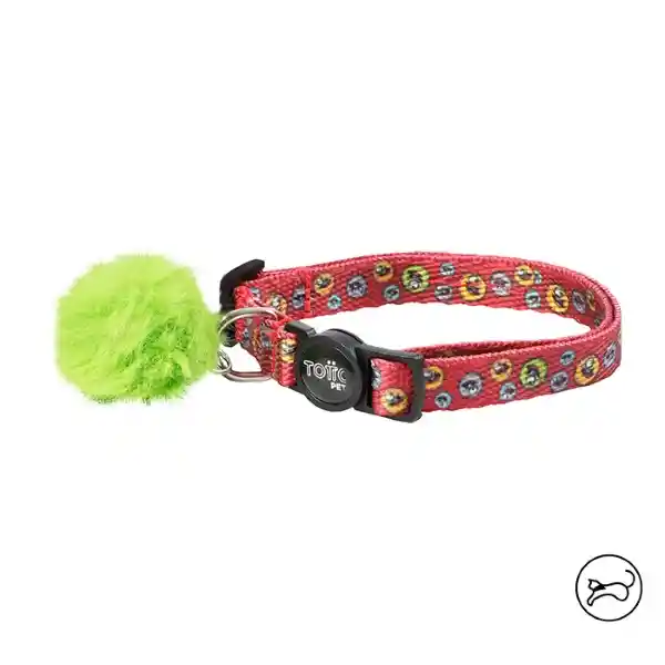 Collar Ajustable Meow Rojo 6RE Totto