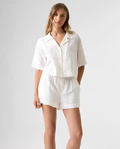 Camisa Mujer Crudo Talla S 612G007_CRU110606