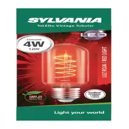 Sylvania Led Vintage Tubular 4W Red P27127-33