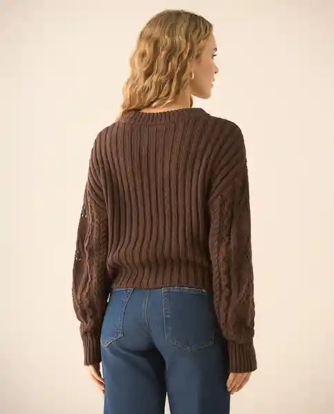 Cardigan Tejido Café Mocca Medio Talla L 463G200 Esprit