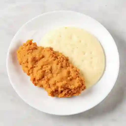 Presa de Pollo y Arepa