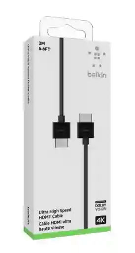 Belkin Cable HDMI a HDMI Dolby Visión 8K Negro 2 m