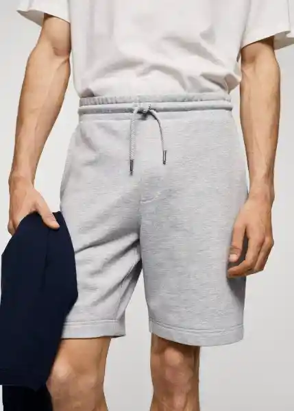 Short Funchal Gris Claro Vigoré Talla S Hombre Mango