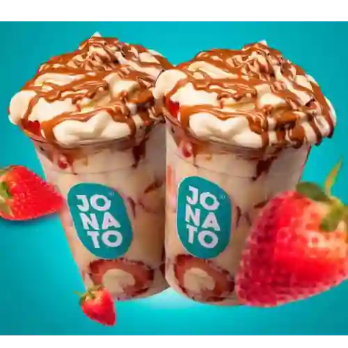 Promo Fresas con Crema 12 Onzas
