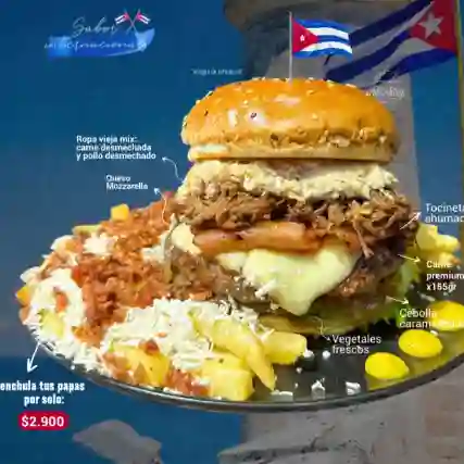 Hamburguesa la Cubana