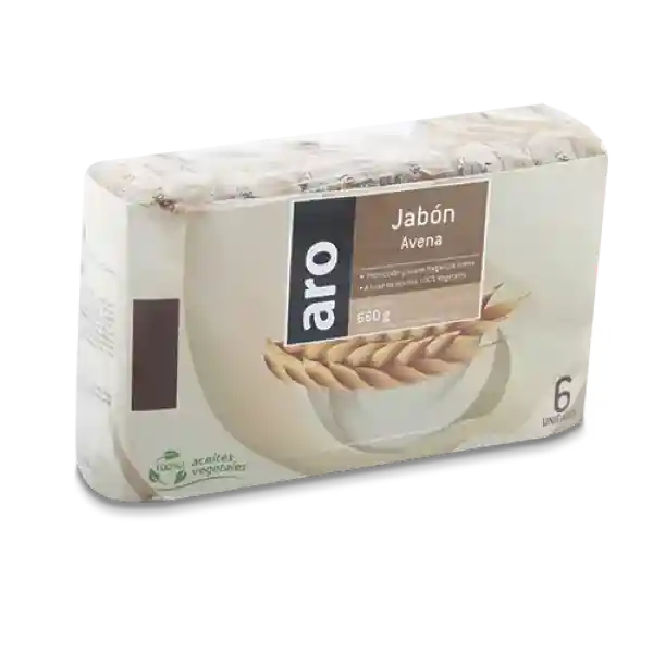 JABON BARRA ARO AVENA 110gX6u