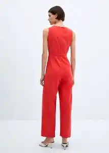 Enterizo Mono Ali-H Rojo Talla M Mujer Mango