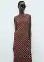 Vestido Greeny Marrón Talla M Mujer Mango