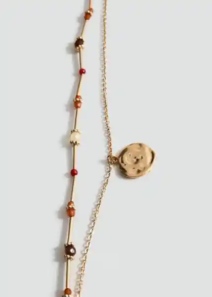 Collar Jansen Oro Talla 99 Mujer Mango
