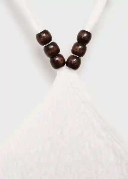 Top Wood Offwhite Talla 20 Teen Niñas Mango