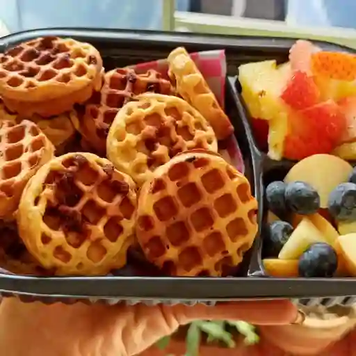 Bowls de mini waffles
