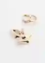 Pendientes Beso Mujer Oro Talla 99 Mango