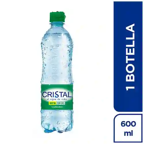 Agua Cristal con Gas 600ml