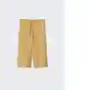 Pantalón Graciela-W Mostaza Talla L Mujer Mango