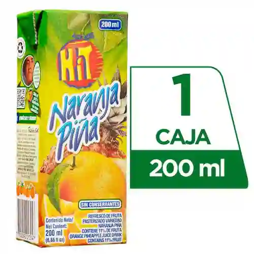 Jugo Hit Piña Naranja 200 ml