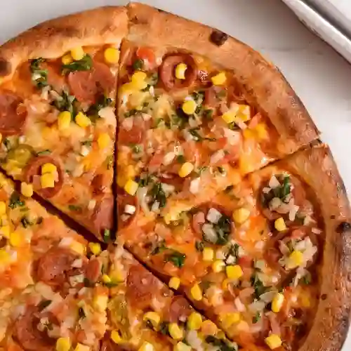 Pizza Mexicana con Pico Gallo Grande