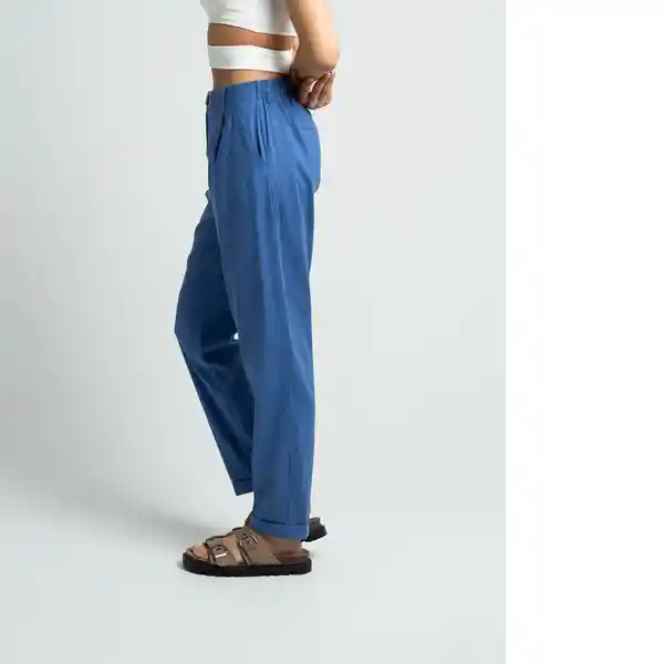 Pantalón Nerea Azul Federal Oscuro Talla 12 032F308 Naf Naf