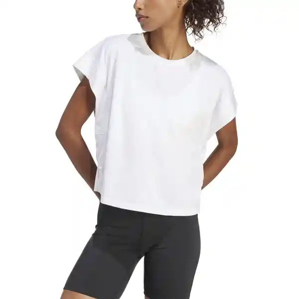 Adidas Camiseta Studio Para Mujer Blanco Talla L