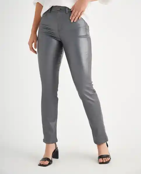 Pantalón Gris Ébano Oscuro Talla 10 639F016 Esprit