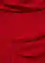 Vestido Blush Rojo Talla S Mujer Mango