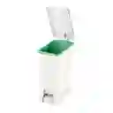 Basurero Pedal Color Blanco 20 L Rimax