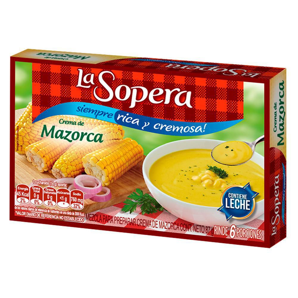 La Sopera Crema Instantánea Sabor a Mazorca Tierna 87 g