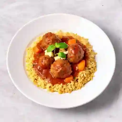 Bowl De Albondigas De Carne Y Marmaon