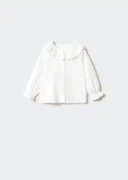 Blusa Abbot Offwhite Talla 64 Niños Mango