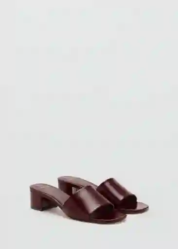 Sandalias Maria Burdeos Talla 38 Mujer Mango